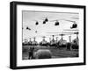 Vietnam War U.S. Helicopters Gas-Henri Huet-Framed Premium Photographic Print
