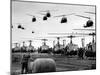 Vietnam War U.S. Helicopters Gas-Henri Huet-Mounted Premium Photographic Print