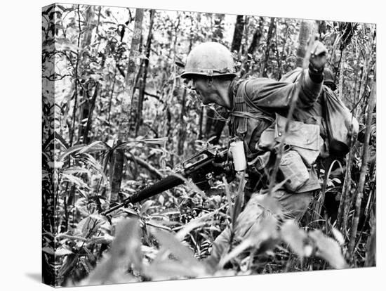 Vietnam War U.S. Infantryman-null-Stretched Canvas