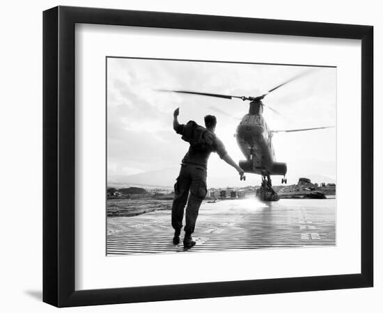 Vietnam War U.S. Marine Supplies-Dana Stone-Framed Photographic Print