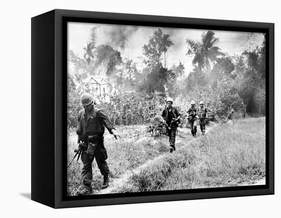 Vietnam War U.S. Marines Da Nang-Associated Press-Framed Stretched Canvas