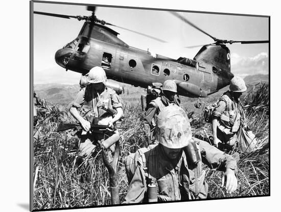 Vietnam War U.S. Marines-Associated Press-Mounted Premium Photographic Print