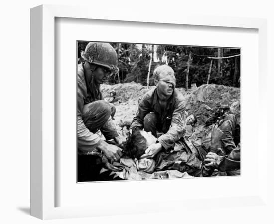 Vietnam War U.S. Medic Cole-Henri Huet-Framed Photographic Print