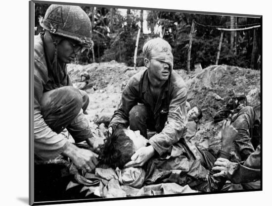 Vietnam War U.S. Medic Cole-Henri Huet-Mounted Photographic Print