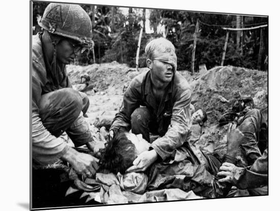 Vietnam War U.S. Medic Cole-Henri Huet-Mounted Photographic Print