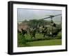 Vietnam War U.S. Paratroopers-Associated Press-Framed Premium Photographic Print