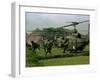 Vietnam War U.S. Paratroopers-Associated Press-Framed Premium Photographic Print