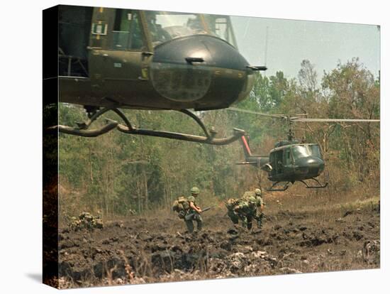 Vietnam War U.S. Paratroopers-Associated Press-Stretched Canvas