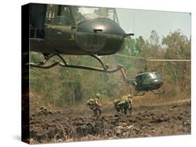 Vietnam War U.S. Paratroopers-Associated Press-Stretched Canvas