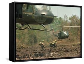 Vietnam War U.S. Paratroopers-Associated Press-Framed Stretched Canvas