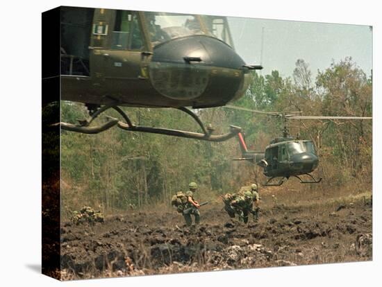 Vietnam War U.S. Paratroopers-Associated Press-Stretched Canvas