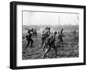 Vietnam War U.S. Reinforcements-Horst Faas-Framed Premium Photographic Print