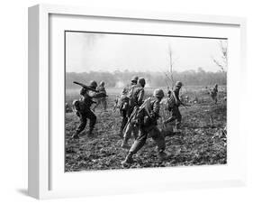 Vietnam War U.S. Reinforcements-Horst Faas-Framed Premium Photographic Print