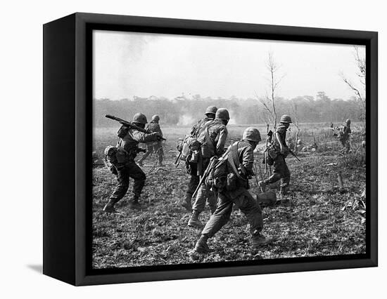 Vietnam War U.S. Reinforcements-Horst Faas-Framed Stretched Canvas