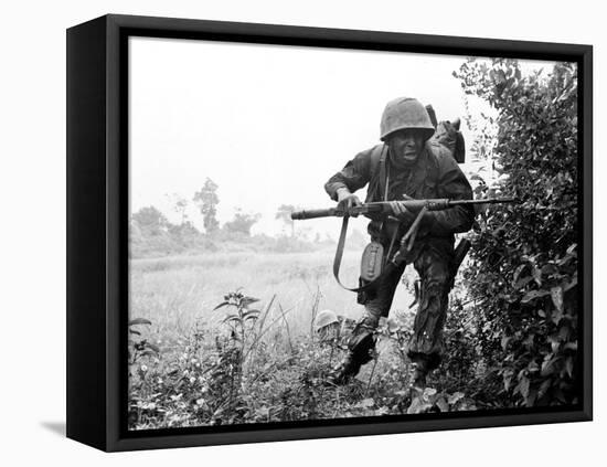 Vietnam War U.S. Soldier-Associated Press-Framed Stretched Canvas