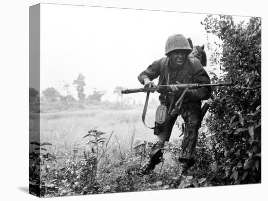 Vietnam War U.S. Soldier-Associated Press-Stretched Canvas