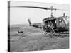 Vietnam War U.S. Troops HU1 Huey-Rick Merron-Stretched Canvas