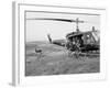 Vietnam War U.S. Troops HU1 Huey-Rick Merron-Framed Photographic Print