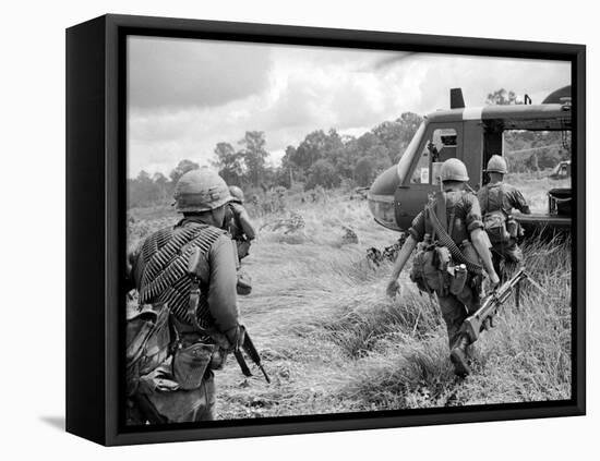 Vietnam War US 1st Infantry-Horst Faas-Framed Stretched Canvas