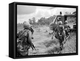 Vietnam War US 1st Infantry-Horst Faas-Framed Stretched Canvas