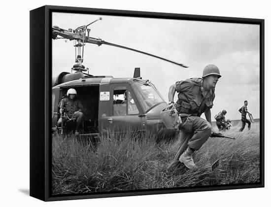 Vietnam War US Advisor-Horst Faas-Framed Stretched Canvas