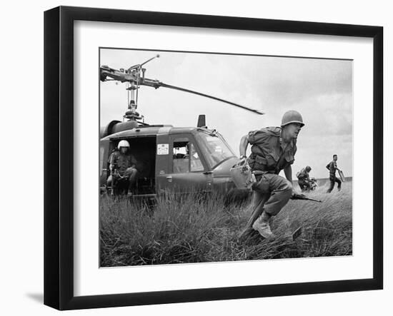 Vietnam War US Advisor-Horst Faas-Framed Premium Photographic Print