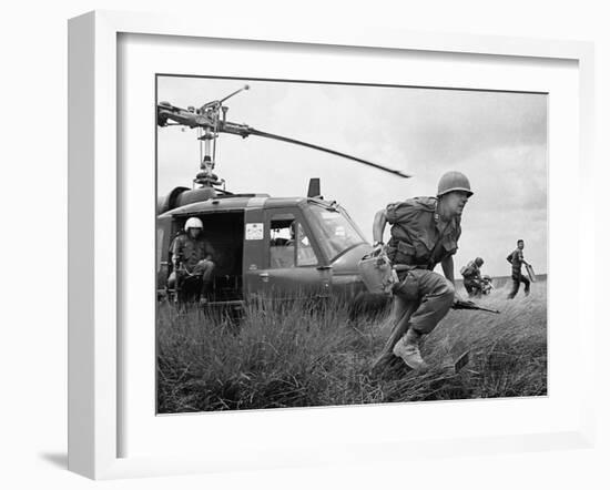 Vietnam War US Advisor-Horst Faas-Framed Premium Photographic Print