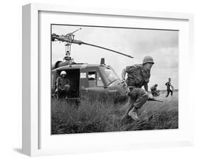 Vietnam War US Advisor-Horst Faas-Framed Premium Photographic Print