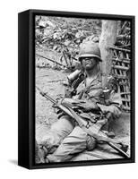 Vietnam War US at Ease-Henri Huet-Framed Stretched Canvas