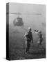 Vietnam War US Helicopter Landing-Henri Huet-Stretched Canvas