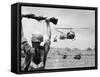 Vietnam War US Helicopters-Henri Huet-Framed Stretched Canvas