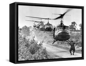 Vietnam War US Helicopters-Horst Faas-Framed Stretched Canvas