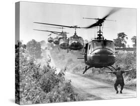 Vietnam War US Helicopters-Horst Faas-Stretched Canvas