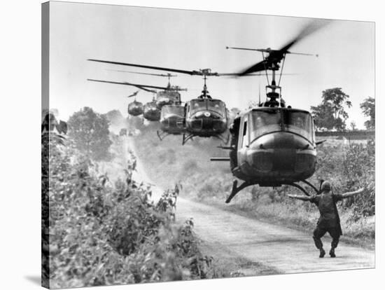 Vietnam War US Helicopters-Horst Faas-Stretched Canvas