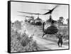 Vietnam War US Helicopters-Horst Faas-Framed Stretched Canvas