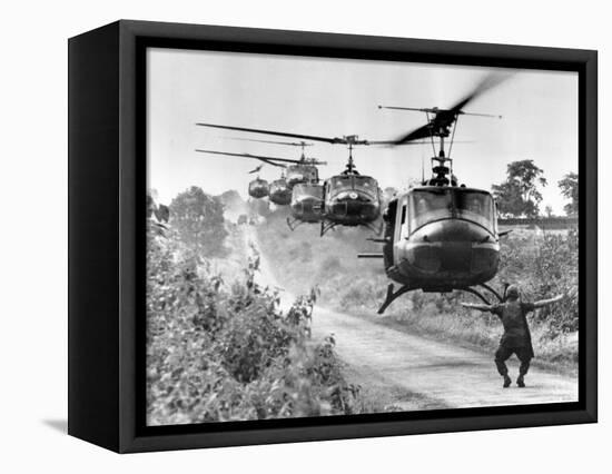 Vietnam War US Helicopters-Horst Faas-Framed Stretched Canvas