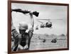 Vietnam War US Helicopters-Henri Huet-Framed Photographic Print