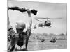 Vietnam War US Helicopters-Henri Huet-Mounted Photographic Print