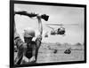 Vietnam War US Helicopters-Henri Huet-Framed Photographic Print