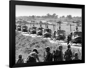 Vietnam War US Helicopters-Associated Press-Framed Photographic Print