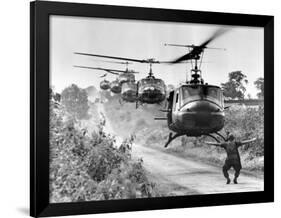 Vietnam War US Helicopters-Horst Faas-Framed Photographic Print