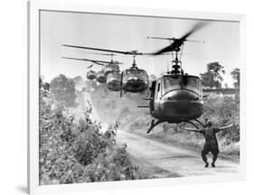 Vietnam War US Helicopters-Horst Faas-Framed Photographic Print