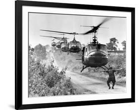 Vietnam War US Helicopters-Horst Faas-Framed Photographic Print