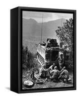 Vietnam War US Laos-Henri Huet-Framed Stretched Canvas