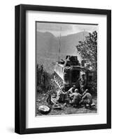 Vietnam War US Laos-Henri Huet-Framed Photographic Print