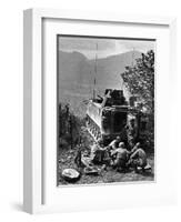 Vietnam War US Laos-Henri Huet-Framed Photographic Print