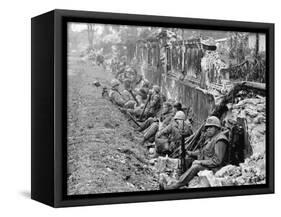 Vietnam War US Marines Hue-Associated Press-Framed Stretched Canvas