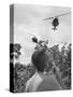 Vietnam War US Shaving-Horst Faas-Stretched Canvas
