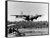 Vietnam War USAF C-130-Nick Ut-Framed Stretched Canvas