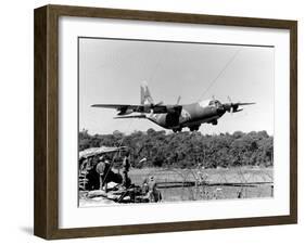 Vietnam War USAF C-130-Nick Ut-Framed Premium Photographic Print